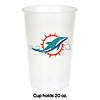 NFL Miami Dolphins Plastic Cups 24 Count Image 1