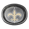 Nfl New Orleans Saints Paper Oval Plates - 24 Ct. Image 1