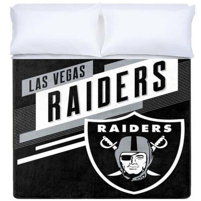 NFL Raiders Blanket Throw Silk Oversized Image 1