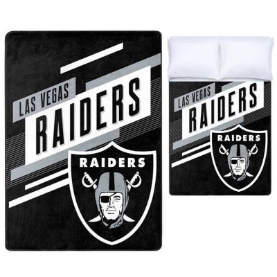 NFL Raiders Blanket Throw Silk Oversized Image 2
