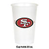 Nfl San Francisco 49Ers Plastic Cups - 24 Ct. Image 1
