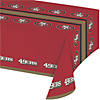 NFL San Francisco 49Ers Plastic Tablecloths 3 Count Image 1