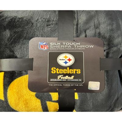 NFL Steelers Blanket Throw Sherpa Oversized Image 3