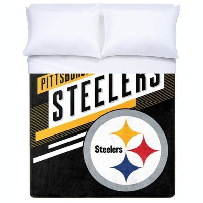 NFL Steelers Blanket Throw Silk Oversized Image 1