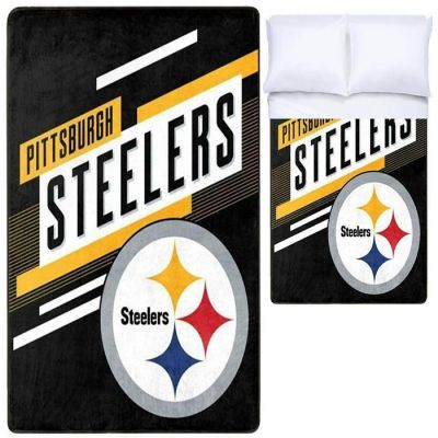 NFL Steelers Blanket Throw Silk Oversized Image 2