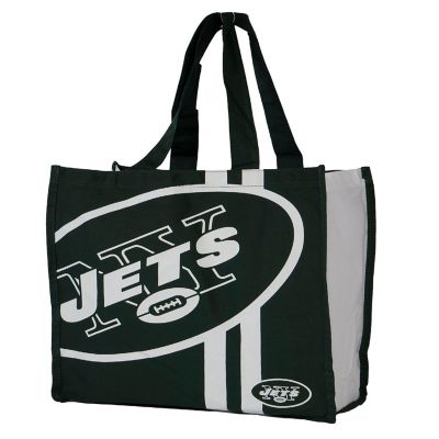 NFL Team Logo Reusable  New York Jets Grocery Tote Shopping Bag Image 1