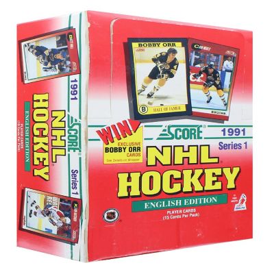 NHL 1991-92 Score Hockey Series 1 Wax Box Image 1