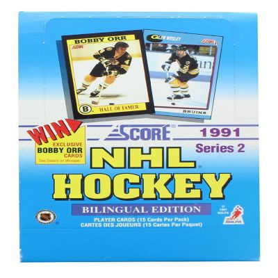 NHL 1991-92 Score Hockey Series 2 Bilingual Wax Box Image 1