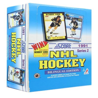 NHL 1991-92 Score Hockey Series 2 Bilingual Wax Box Image 1