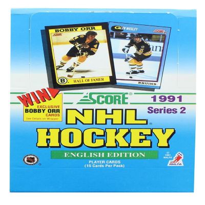 NHL 1991-92 Score Hockey Series 2 Wax Box Image 1