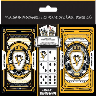 NHL Pittsburgh Penguins 2-Pack Playing cards & Dice set Image 1