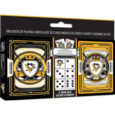 NHL Pittsburgh Penguins 2-Pack Playing cards & Dice set Image 1