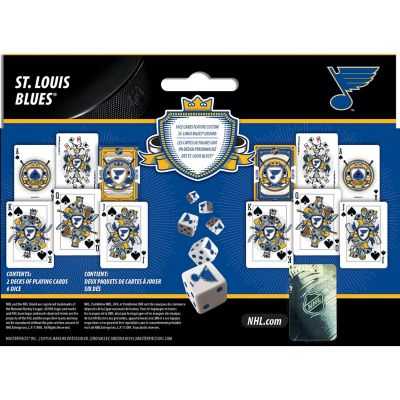 NHL St. Louis Blues 2-Pack Playing cards & Dice set Image 3