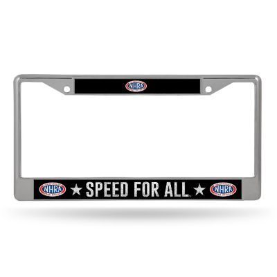 NHRA Rico Industries NHRA  12" x 6" Silver Chrome Frame 12" x 6" Chrome Frame - Car/Truck/SUV Automobile Accessory Image 1