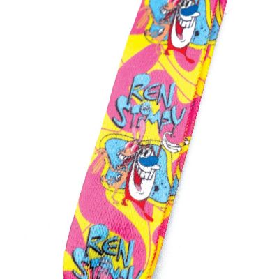 Nickelodeon Ren & Stimpy Lanyard With ID Badge Holder And Removable Charm Image 3