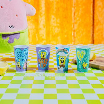Nickelodeon SpongeBob SquarePants 4-Piece Plastic Mini Cups  Each Hold 2 Ounces Image 2