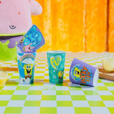 Nickelodeon SpongeBob SquarePants 4-Piece Plastic Mini Cups  Each Hold 2 Ounces Image 3