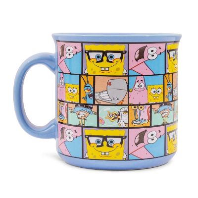 Nickelodeon SpongeBob SquarePants Character Grid 20-Ounce Ceramic Camper Mug Image 2