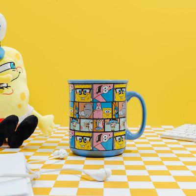 Nickelodeon SpongeBob SquarePants Character Grid 20-Ounce Ceramic Camper Mug Image 3