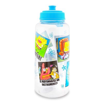 Nickelodeon SpongeBob SquarePants Memes Water Bottle With Sports Cap  34 Ounces Image 1