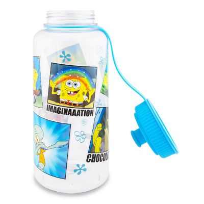 Nickelodeon SpongeBob SquarePants Memes Water Bottle With Sports Cap  34 Ounces Image 2