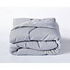 Night Lark  - Cotton Waffle Collection - All-In-One Duvet - Washable Comforter - Queen Size in Gray Image 3