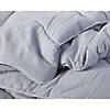 Night Lark  - Cotton Waffle Collection - All-In-One Duvet - Washable Comforter - Twin Size in Gray Image 2