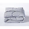 Night Lark  - Cotton Waffle Collection - All-In-One Duvet - Washable Comforter - Twin Size in Gray Image 3