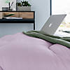 Night Lark - Linen Collection - All-In-One Duvet - Comforter Queen Size in Dust Pink Image 2