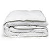 Night Lark - Linen  Collection - All-In-One Duvet - Comforter Twin Size in White Seersucker Image 1