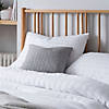 Night Lark - Linen  Collection - All-In-One Duvet - Comforter Twin Size in White Seersucker Image 3