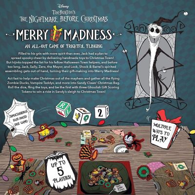 Nightmare Before Christmas Merry Madness Dice Game Image 3