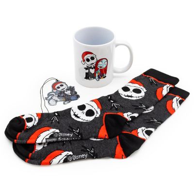 Nightmare Before Christmas Mug, Socks, and Ornament Bundle Image 1