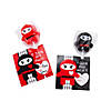 Ninja Lollipop Valentine Exchanges with Card for 12 Image 1
