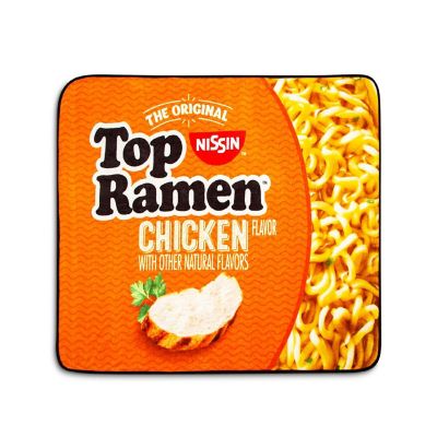 Nissin Top Ramen Chicken Flavor Microplush Throw Blanket  45 x 60 Inches Image 1