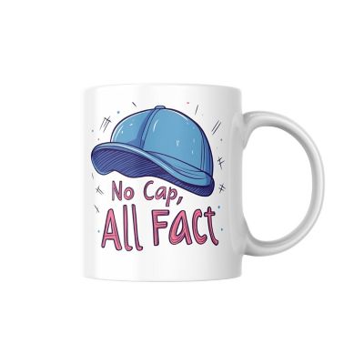 No Cap, All Fact Mug by Dancing Littles Jungle Image 1