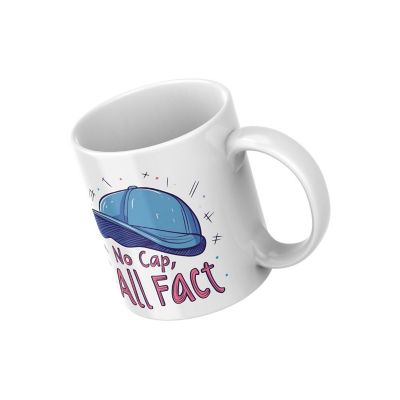 No Cap, All Fact Mug by Dancing Littles Jungle Image 1