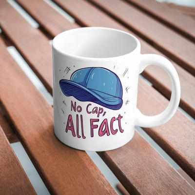 No Cap, All Fact Mug by Dancing Littles Jungle Image 2