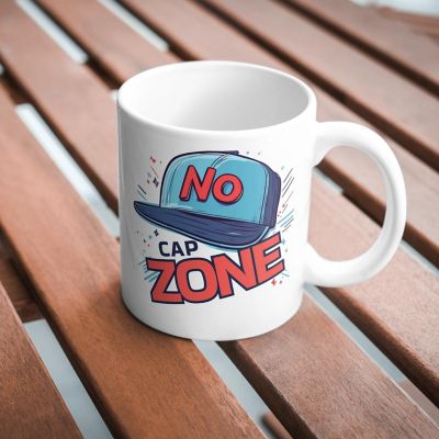 No Cap Zone Mug by Dancing Littles Jungle Image 2