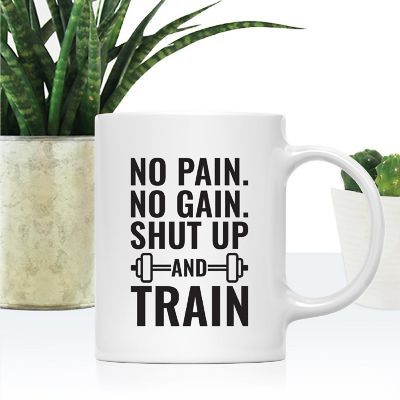 No Pain No Gain Ceramic Mug Image 1