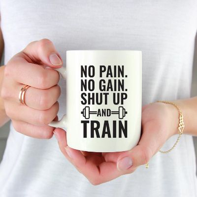 No Pain No Gain Ceramic Mug Image 1