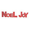 Noel And Joy Tabletop Sentiment(Set Of 2) 11"L X 4"H, 7"L X 4"H Mdf Image 1