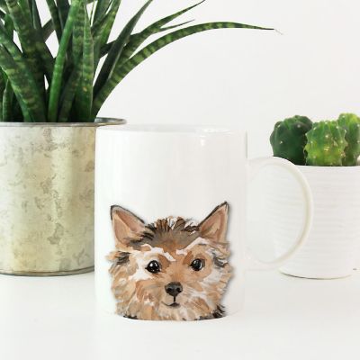 Norfolk Terrier Up Close Ceramic Mug Image 1