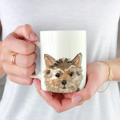 Norfolk Terrier Up Close Ceramic Mug Image 1