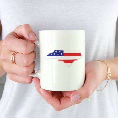North Carolina US Flag Ceramic Mug Image 1
