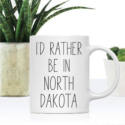 North Dakota Ceramic Travel Coffee Mug Image 1