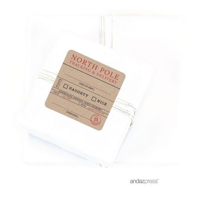 NORTH POLE TRACKING TO/FROM XMAS LABELS Image 1
