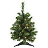 Northlight 1.5' Pre-Lit Medium Canadian Pine Artificial Christmas Tree - Clear Lights Image 1