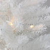 Northlight 1.5' Pre-Lit Snow White Pine Artificial Christmas Tree - Clear LED Lights Image 1