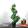 Northlight - 1.8' Green and Black Potted Ivy Spiral Topiary Artificial Christmas Tree - Unlit Image 2
